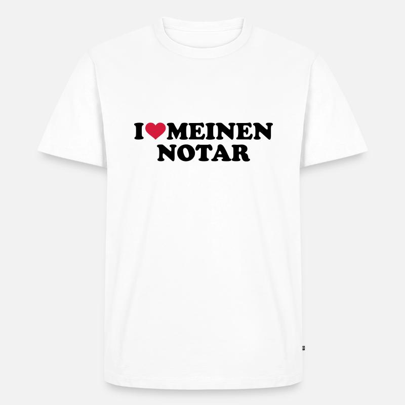 Notar - Männer Premium Bio T-Shirt - Weiß