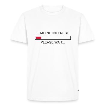 L’intérêt invite, geek, geek - T-shirt Premium bio Homme - blanc - Devant - Nico (187cm)