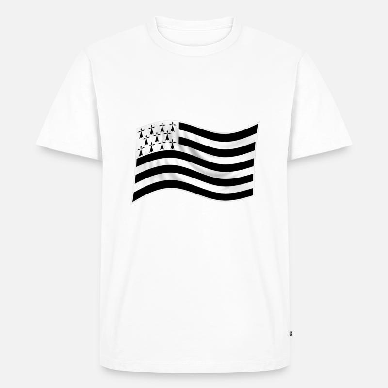 Flagge Großbritannien - Männer Premium Bio T-Shirt - Weiß