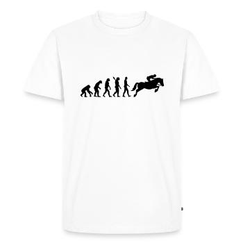 Évolution Jumping - T-shirt Premium bio Homme - blanc - Devant - Nico (187cm)
