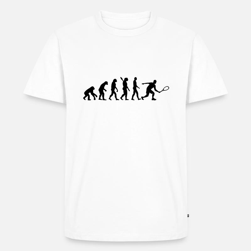 Evolution Squash - T-shirt Premium bio Homme - blanc