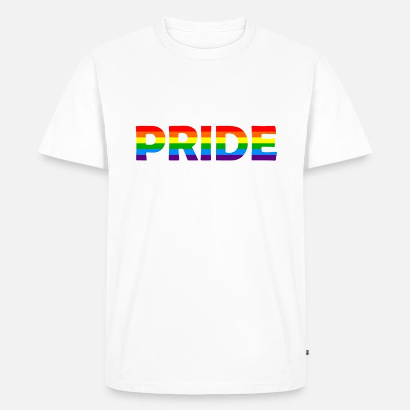 PRIDE - Männer Premium Bio T-Shirt - Weiß