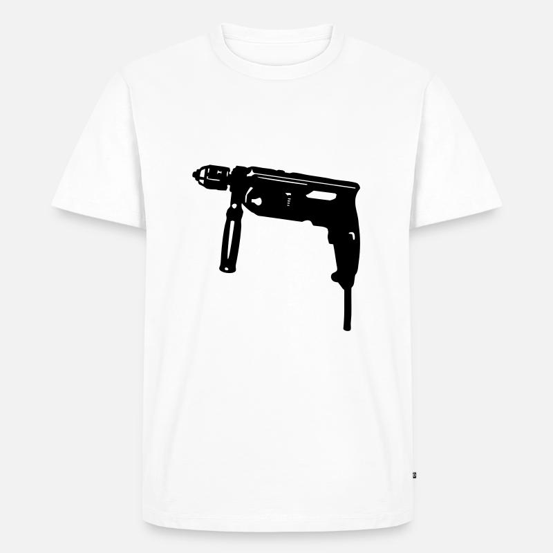 Drill - Men's Premium Organic T-Shirt - white