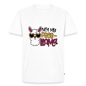 pas mon problème - T-shirt Premium bio Homme - blanc - Devant - Nico (187cm)