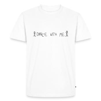 Dance with me - Men's Premium Organic T-Shirt - white - Front - Nico (187cm)