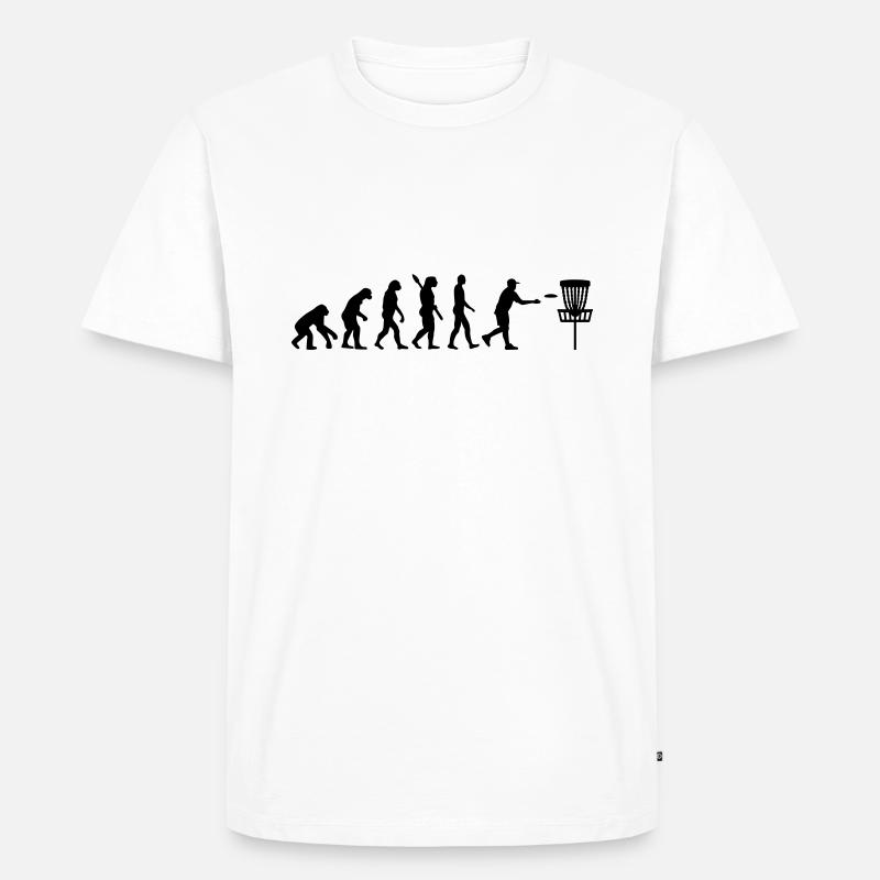 Evolution Disc Golf - T-shirt Premium bio Homme - blanc