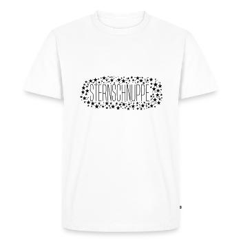 étoile filante - T-shirt Premium bio Homme - blanc - Devant - Nico (187cm)