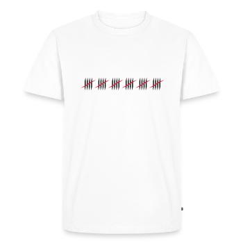 30 - T-shirt Premium bio Homme - blanc - Devant - Nico (187cm)