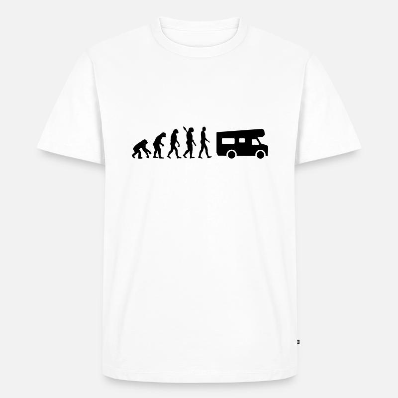 Evolution Camping - Men's Premium Organic T-Shirt - white