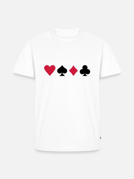 Poker - T-shirt Premium bio Homme - blanc