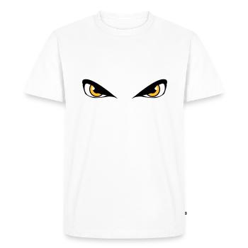 Dangereux mal yeux - T-shirt Premium bio Homme - blanc - Devant - Nico (187cm)