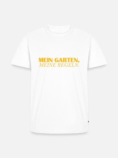 mein garten - Männer Premium Bio T-Shirt - Weiß