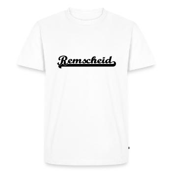 écriture remscheid - T-shirt Premium bio Homme - blanc - Devant - Nico (187cm)
