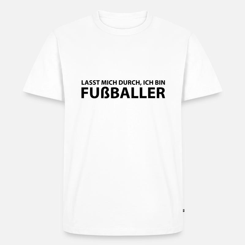 fussballer - Männer Premium Bio T-Shirt - Weiß