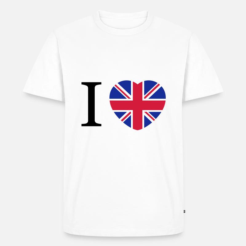 Großbritannien - Männer Premium Bio T-Shirt - Weiß