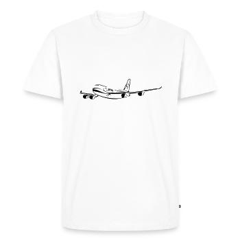 Avion - T-shirt Premium bio Homme - blanc - Devant - Nico (187cm)