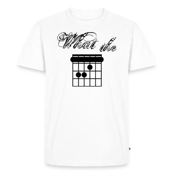 What the F-Chord - Men's Premium Organic T-Shirt - white - Front - Nico (187cm)