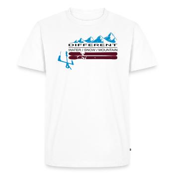 Free Snowkiting 2019 - T-shirt Premium bio Homme - blanc - Devant - Nico (187cm)