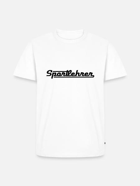 Sportlehrer - Männer Premium Bio T-Shirt - Weiß