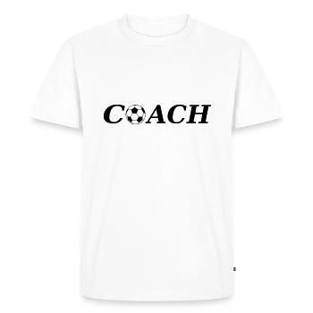 Coach - T-shirt Premium bio Homme - blanc - Devant - Nico (187cm)