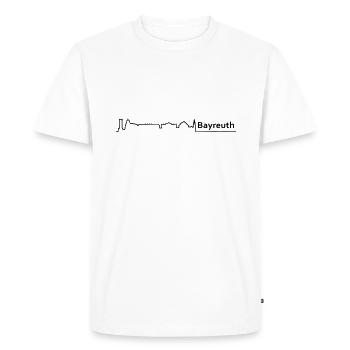 bayreuth horizon - T-shirt Premium bio Homme - blanc - Devant - Nico (187cm)