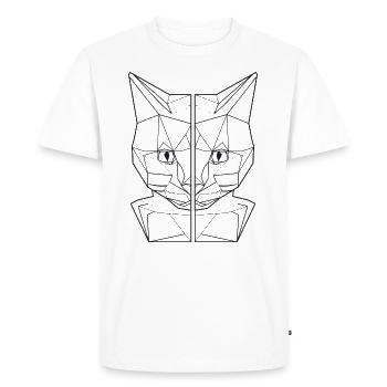 amant de chemise de chat de chat, ami de chat - T-shirt Premium bio Homme - blanc - Devant - Nico (187cm)