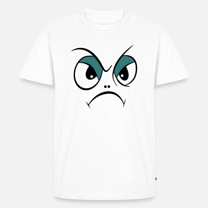Böser Blick - Männer Premium Bio T-Shirt - Weiß