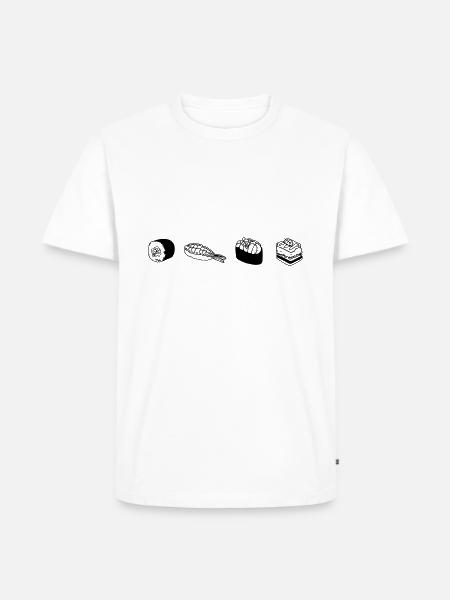 sushi - Men's Premium Organic T-Shirt - white