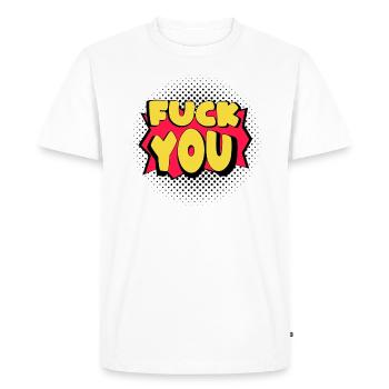 Baise-toi bande dessinée - T-shirt Premium bio Homme - blanc - Devant - Nico (187cm)