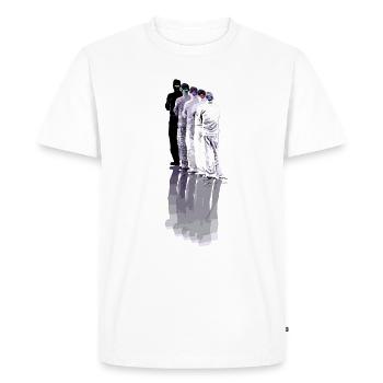 Back man - Men's Premium Organic T-Shirt - white - Front - Nico (187cm)