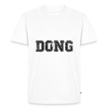 Couple design couple cadeau de mariage ding dong - T-shirt Premium bio Homme - blanc - Devant - Nico (187cm)