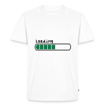 Loading - T-shirt Premium bio Homme - blanc - Devant - Nico (187cm)