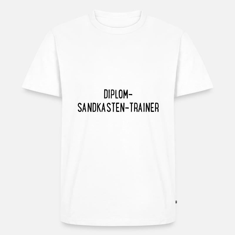 Reitlehrer - Männer Premium Bio T-Shirt - Weiß