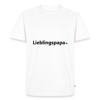 Favorite dad dad father dad saying gift - Men's Premium Organic T-Shirt - white - Front - Nico (187cm)