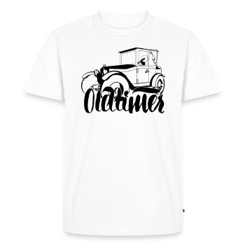 Oldtimer - T-shirt Premium bio Homme - blanc - Devant - Nico (187cm)