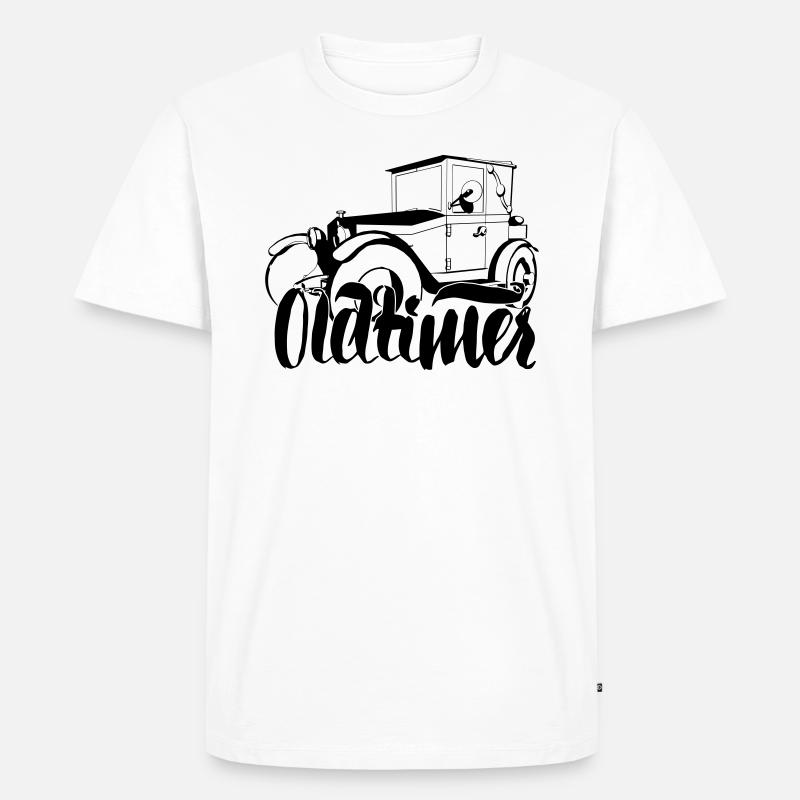 Oldtimer - Männer Premium Bio T-Shirt - Weiß