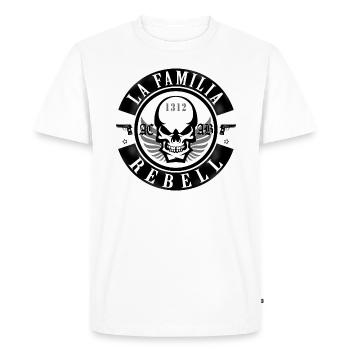 La Familia black edition - Männer Premium Bio T-Shirt - Weiß - Vorne - Nico (187cm)
