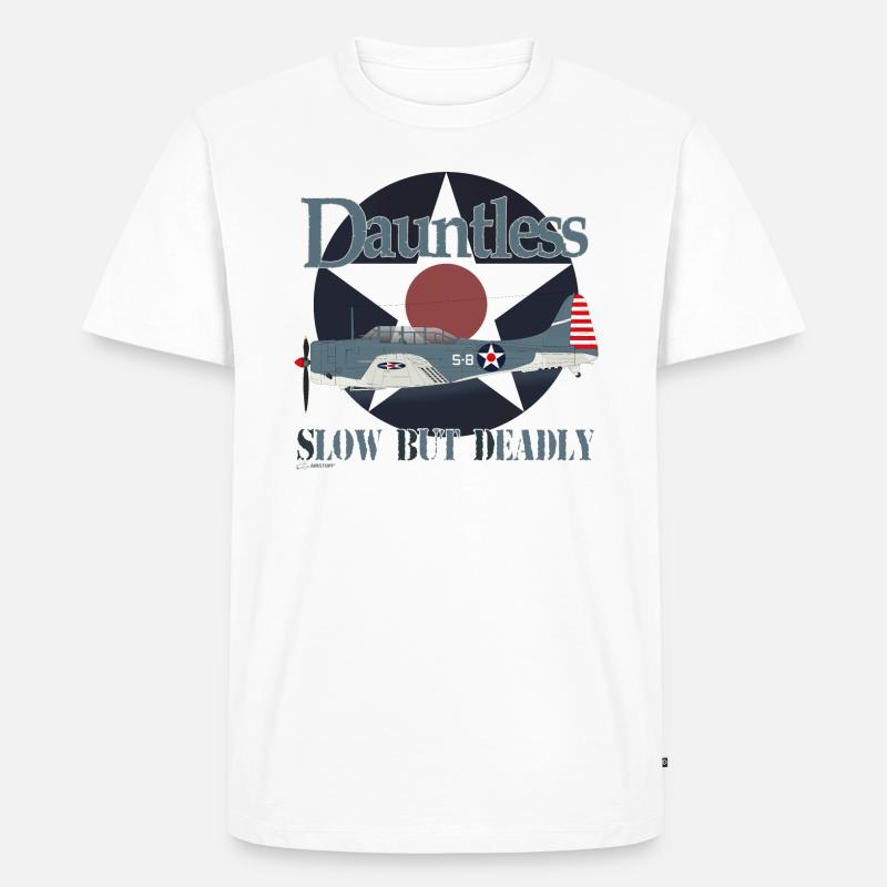 SBD DAUNTLESS - AS2106 - Männer Premium Bio T-Shirt - Weiß