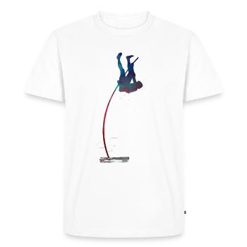 Terrain de sport de saut - T-shirt Premium bio Homme - blanc - Devant - Nico (187cm)