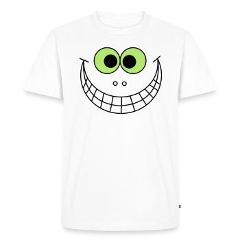 Grand sourire - T-shirt Premium bio Homme - blanc - Devant - Nico (187cm)