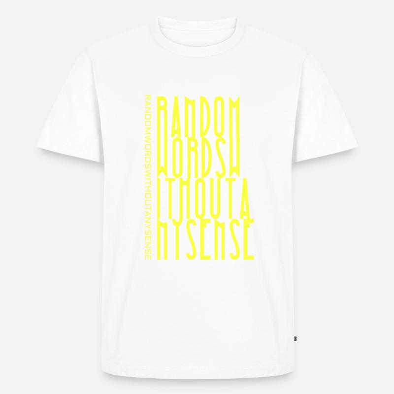 Random - Männer Premium Bio T-Shirt - Weiß