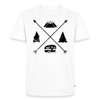 Caravane - T-shirt Premium bio Homme - blanc - Devant - Nico (187cm)