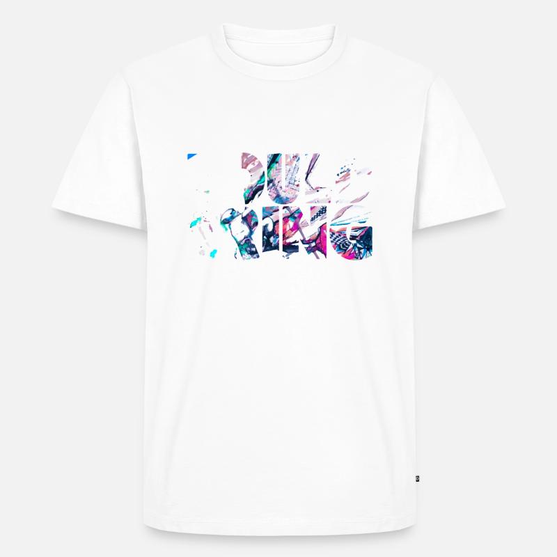 Bouldern Klettern Climbing Boulderer Geschenkidee - Männer Premium Bio T-Shirt - Weiß