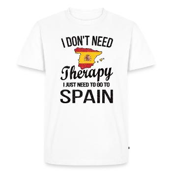 Fier espagnol Espagne Origine Drapeau espagnol - T-shirt Premium bio Homme - blanc - Devant - Nico (187cm)