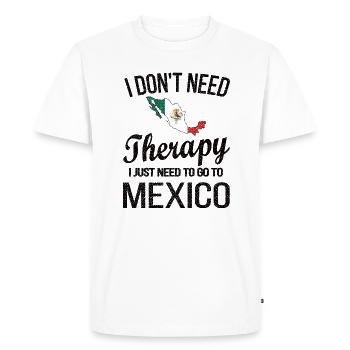 Mexican Mexico Origin Mexican Flag - Men's Premium Organic T-Shirt - white - Front - Nico (187cm)