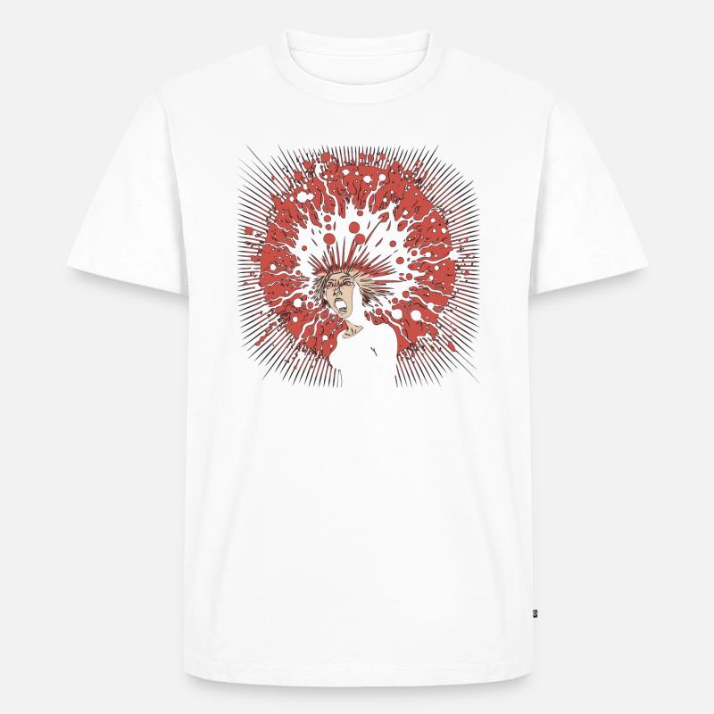 Exploding Brain - Men's Premium Organic T-Shirt - undefined