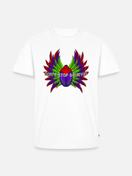 Don't Stop Believin' - Men's Premium Organic T-Shirt - white