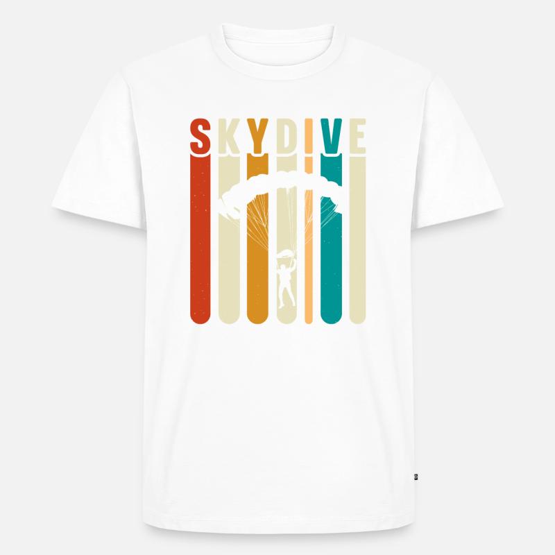 Skydive - Männer Premium Bio T-Shirt - Weiß
