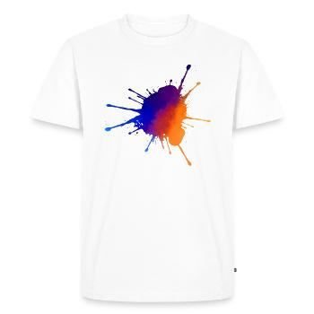 colorful blob - Men's Premium Organic T-Shirt - white - Front - Nico (187cm)