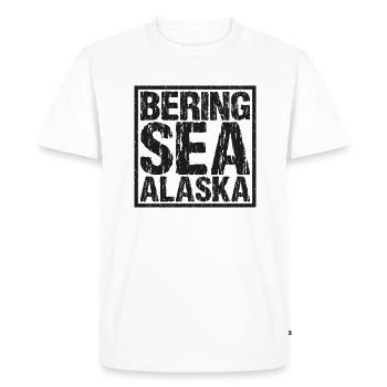 Bering Sea Alaska USA - Men's Premium Organic T-Shirt - white - Front - Nico (187cm)